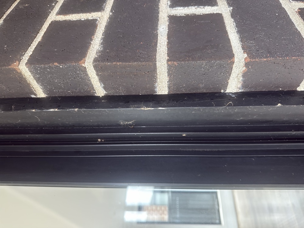 Damage to the aluminium window frames in several locations, found during a defect investigation in Berwick, 10 km from Clyde