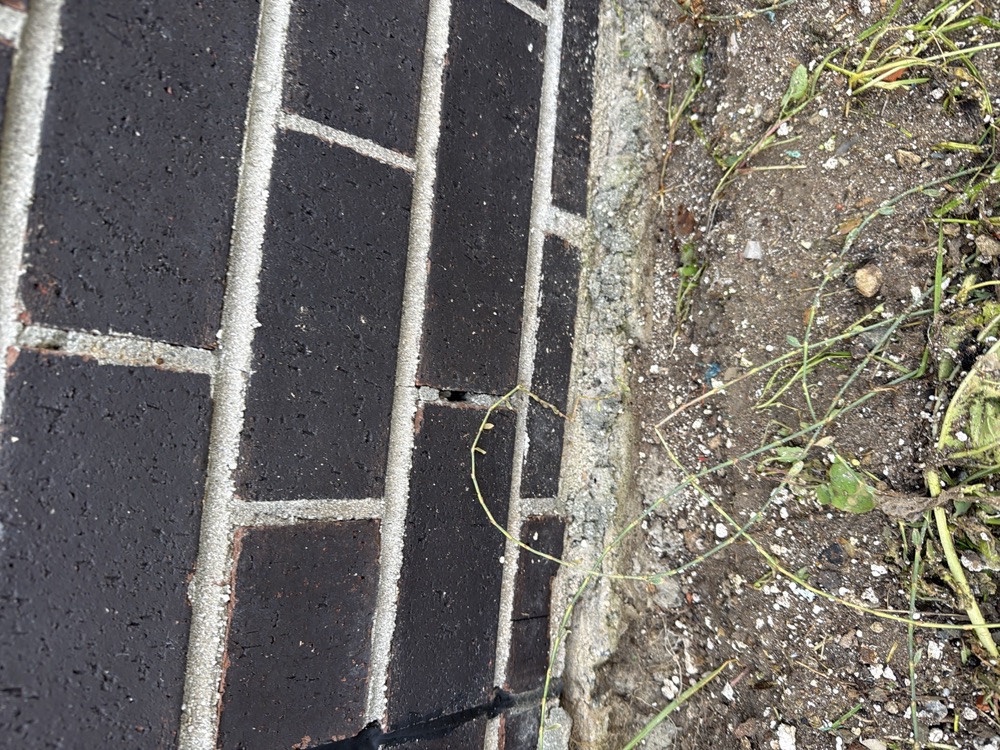 Voids and imperfections left in the brick mortar joints, found during a defect investigation in Berwick, 10 km from Clyde